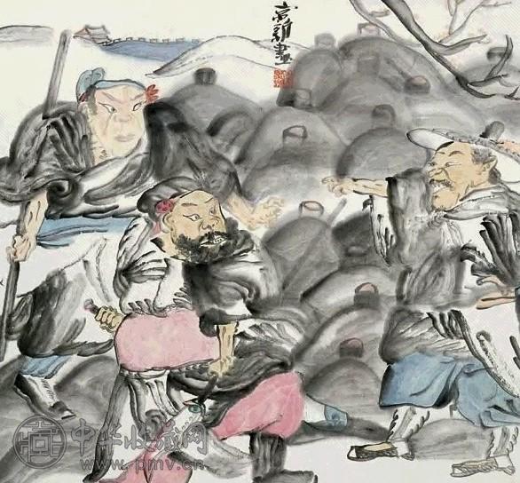 周京新 人物 镜心 设色纸本