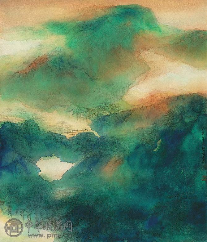 熊海 2004年作 秋山图 镜心 设色纸本