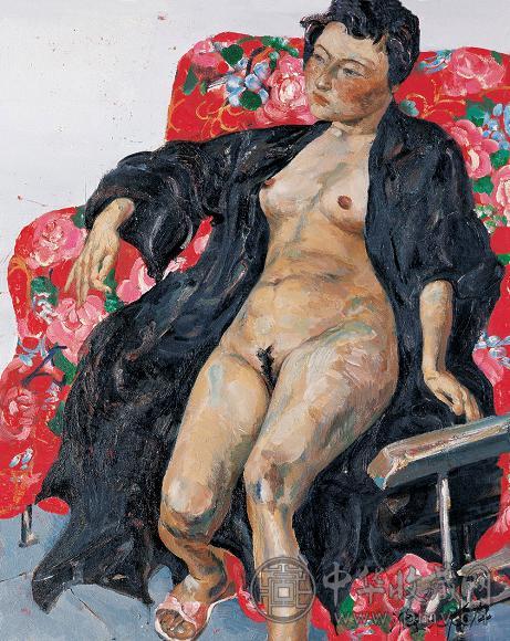 贾涤非 人物 油彩 画布