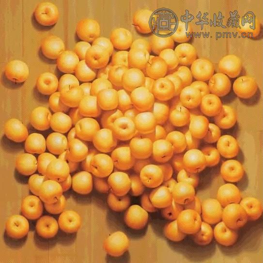 黄茂强 2003年 金黄色的苹果 布面