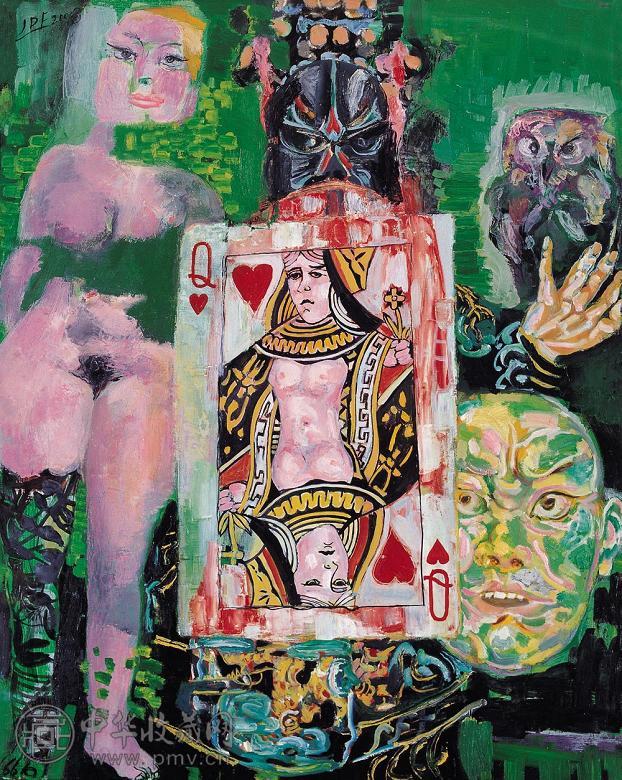 贾涤非 扑克牌系列I 油画
