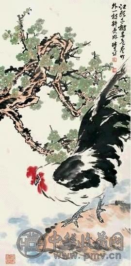 龚继先 大吉图 立轴 设色纸本