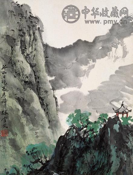 张雪父 山水 立轴