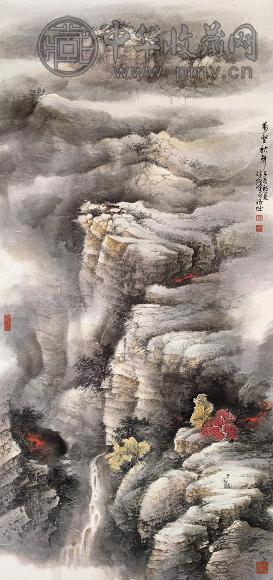 劳继雄 2005年作 万壑秋声 镜心 设色纸本