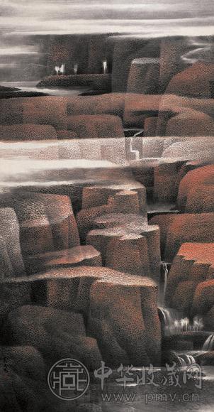 乐震文 黄土情 片 纸本