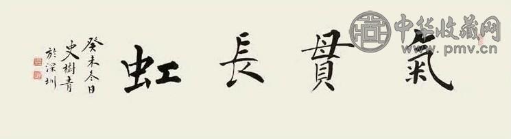 史树青 书法 镜心 水墨纸本