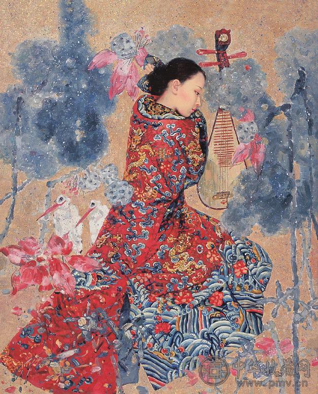 王俊英 沉浮 布面