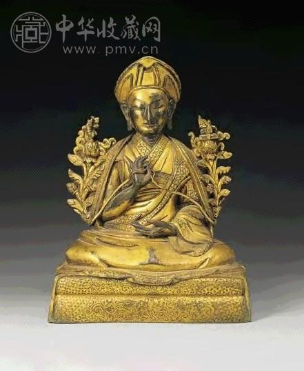 清 铜鎏金章嘉若必多吉像