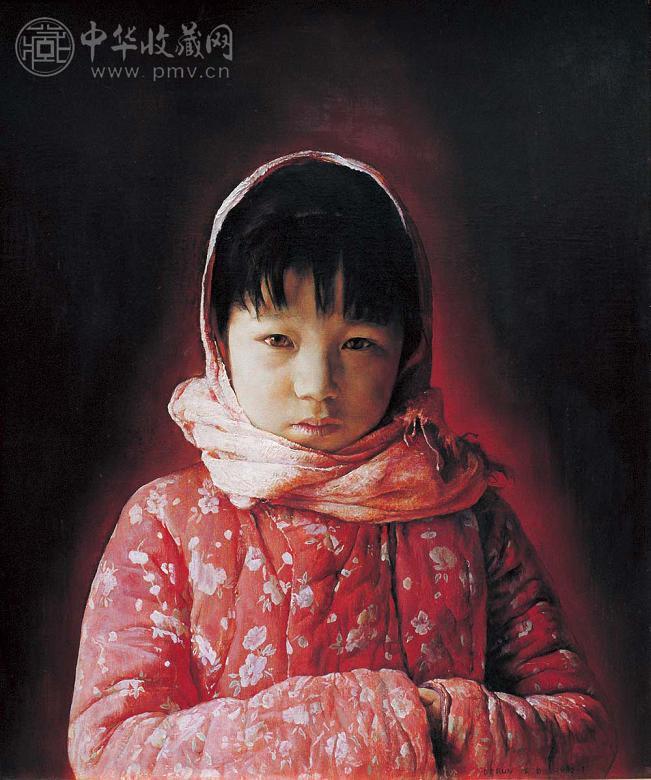 刘德润 1990年作 小霞 布面油画