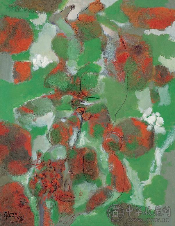 贾涤非 梦荷图 油画 画布