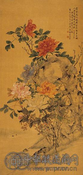 洪通 节庆－日月天主 压克力 纸 裱于木板