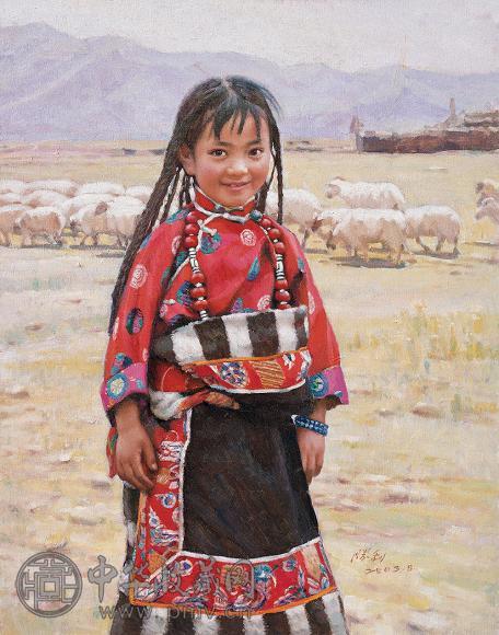 王胜利 巴图小珠玛 油彩 画布