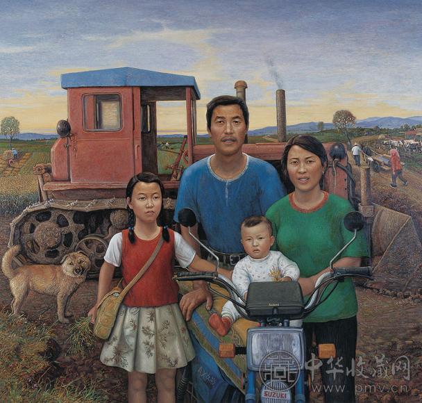 陈树中 2005年作 野草滩温润的土地 布面油画