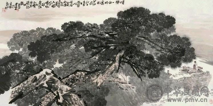 李云集 山水 镜心 设色纸本