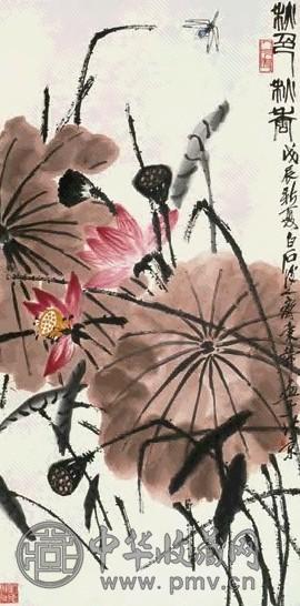 齐秉声 秋色 立轴 设色