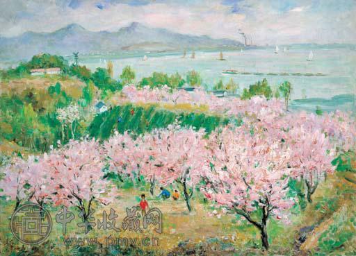 胡善余 江南景色 油画 画布