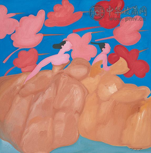 王向明 2005年作 走向新世纪 布上 油彩