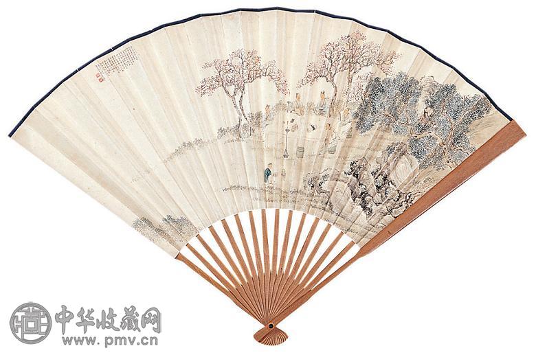徐英 山水 成扇