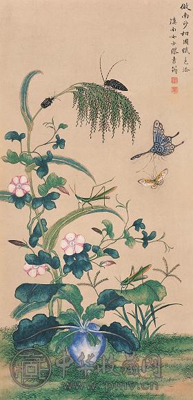 缪素筠 花卉 镜心 设色纸本