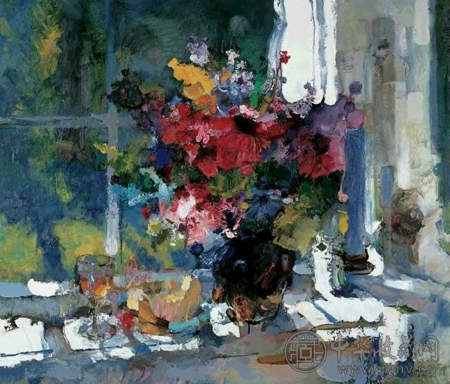 张京生 2002年 阳光明媚 布面油画