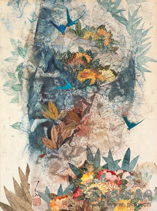 庞曾瀛 凤来仪 水彩 纸本