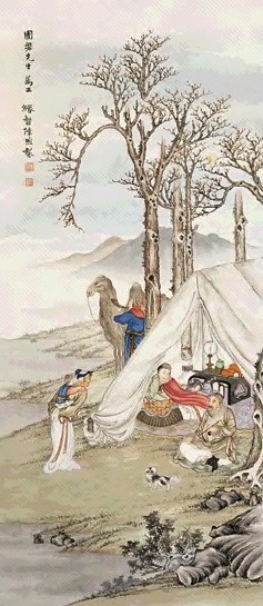 民国 陈煦 胡笳声声 轴