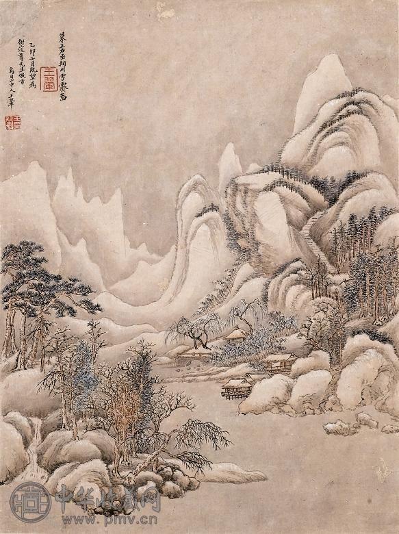 王翚 1675年作 辋川雪霁 镜心 设色纸本