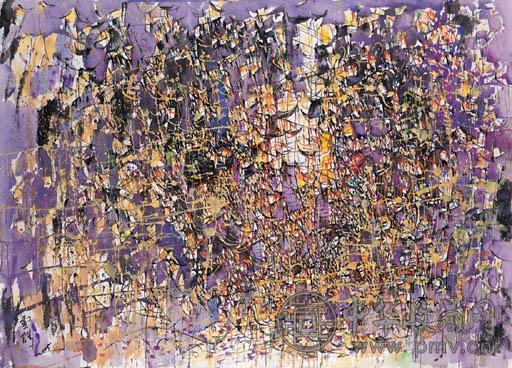 王云鹤 2005年作 古镇之恋 彩墨 纸本