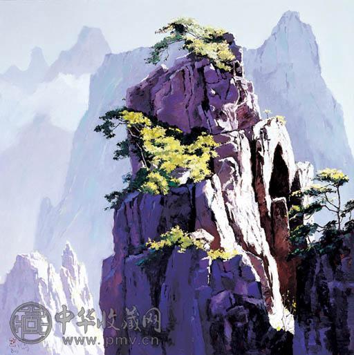 庞均 2006年作 始信峰的阳光 油画 画布