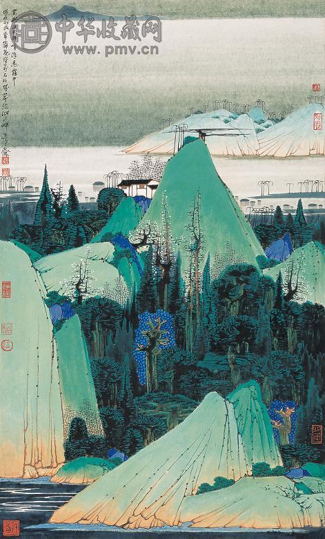 薛亮 2006年作 云横江天外 镜心 设色纸本