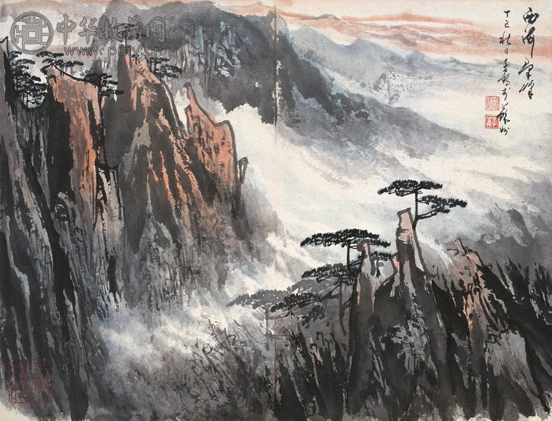 徐子鹤 西海群峰 镜心 设色纸本