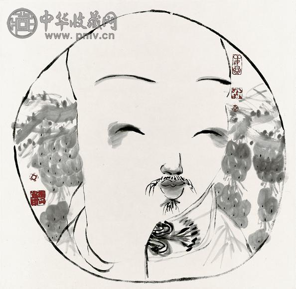 童振刚 乐果 镜心 水墨纸本