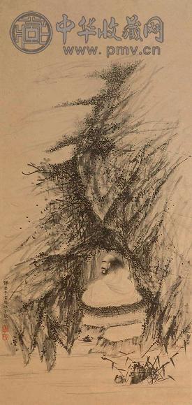 宋旭(款) 人物 立轴