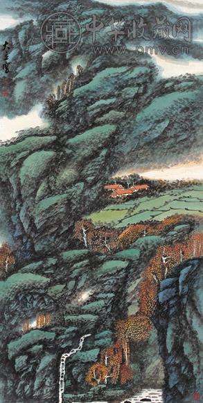 李大立 山水 镜心