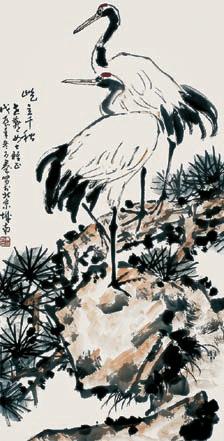 焦可群 屹立千秋 镜心 设色纸本