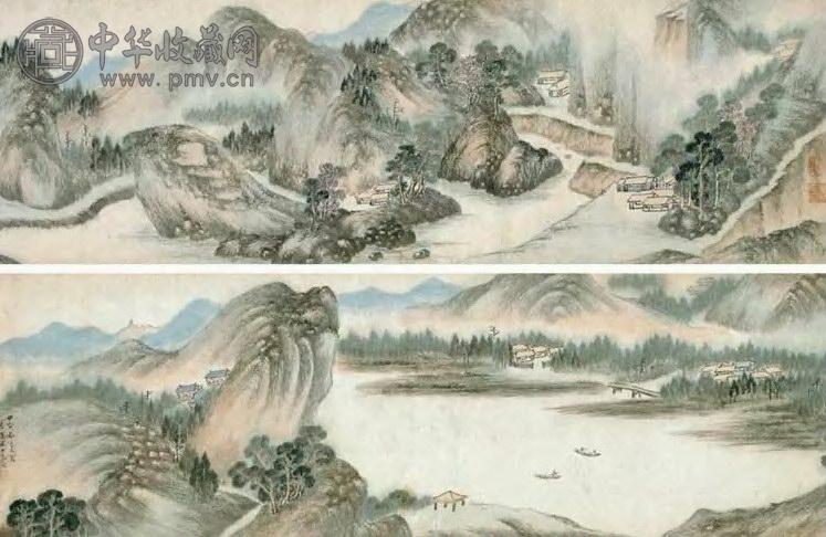 明 汤斌 吴中山水 卷