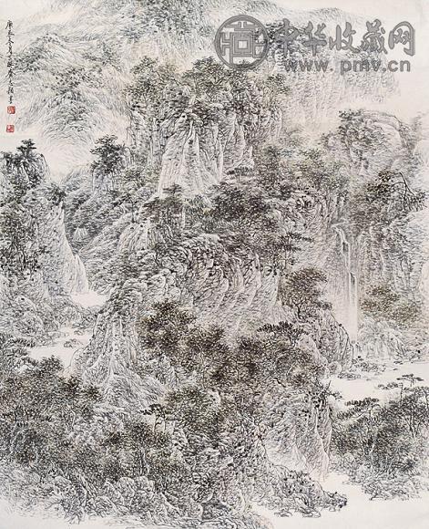 张志颖 山水 镜心