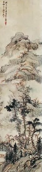 邵逸轩 山水 立轴 水墨绢本