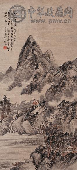 陆恢 1911年作 山水 镜心 设色纸本