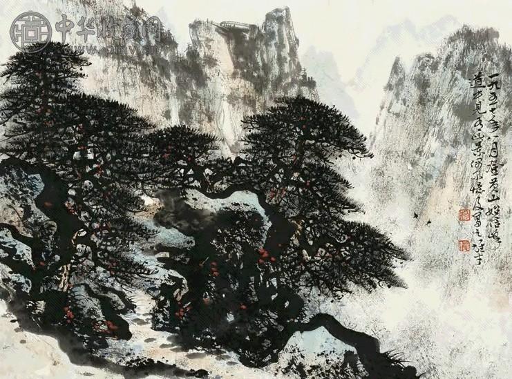 黎雄才 1957年作 山水 镜心 纸本