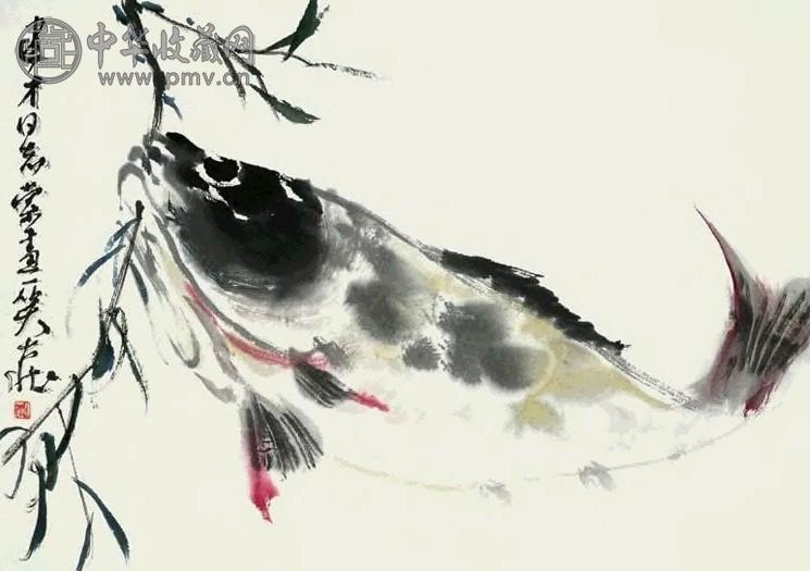 张大壮 有余图 镜心 设色纸本