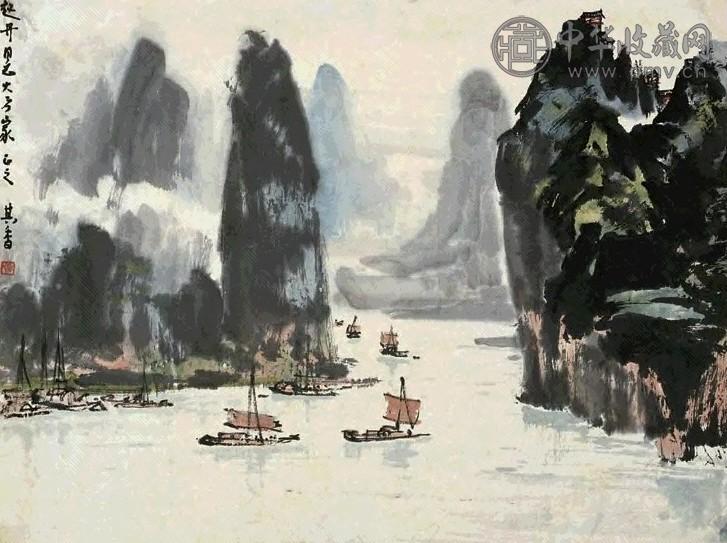 宗其香 山水 立轴 设色纸本