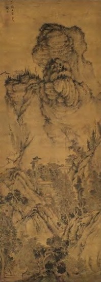 明 关思 秋山幽居 轴