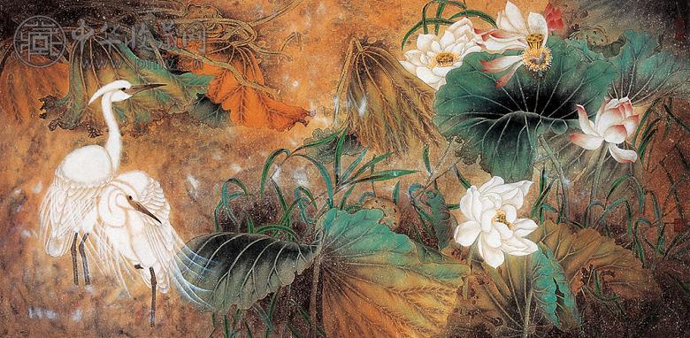 郑雅国 闲立春塘烟淡淡 镜心