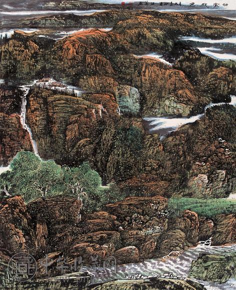 张延华 沂蒙秋色 镜心