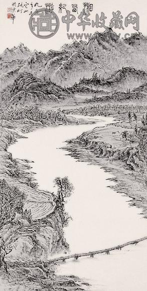 张仃 1993年作 湘西纪游 镜心 水墨纸本