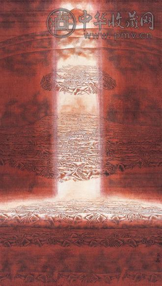 金鑫 落日 镜心