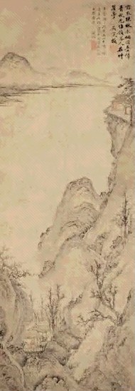 明 周臣 霜林嶂叠图