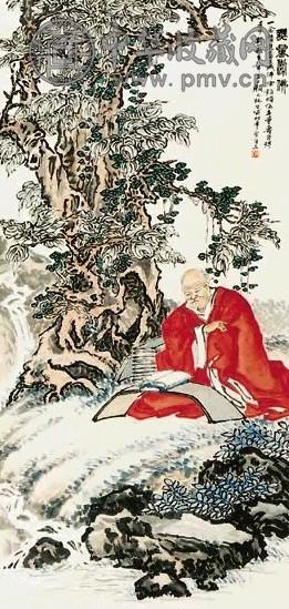 颜元 无量寿佛 立轴 纸本