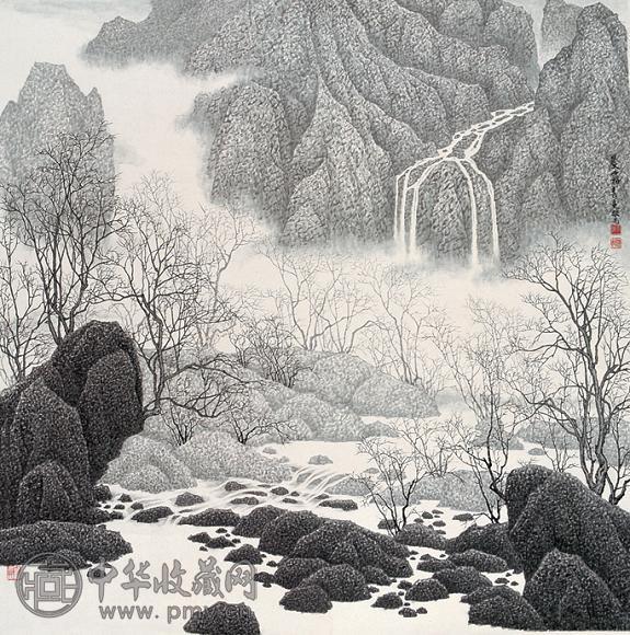 邱启先 晨雾 镜心